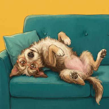 Rosie illustrating Chapter 7: Belly Up