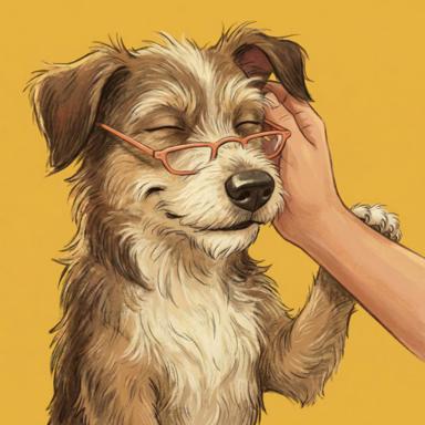 Rosie illustrating Chapter 9: Who's a Good Boy? (You Are)